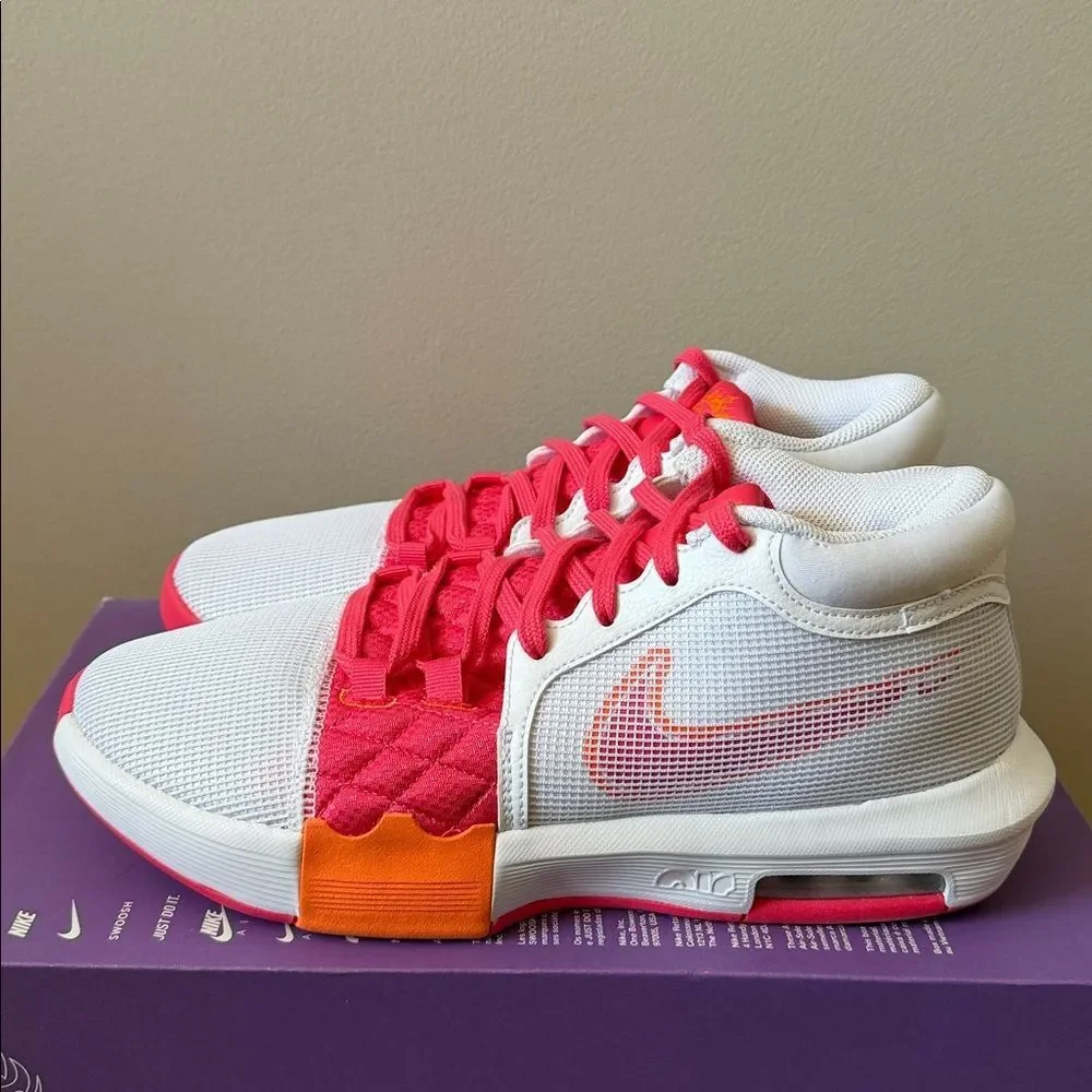 Nike Lebron Witness 8 White Aster Pink FB2239-104 Men’s Size 10